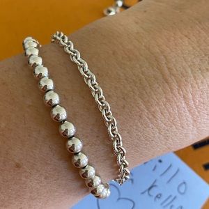 Tiffany&Co link bead bracelet RARE